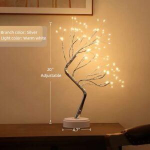 مصباح شجرة بونساي بإضاءة LED المتلألئة