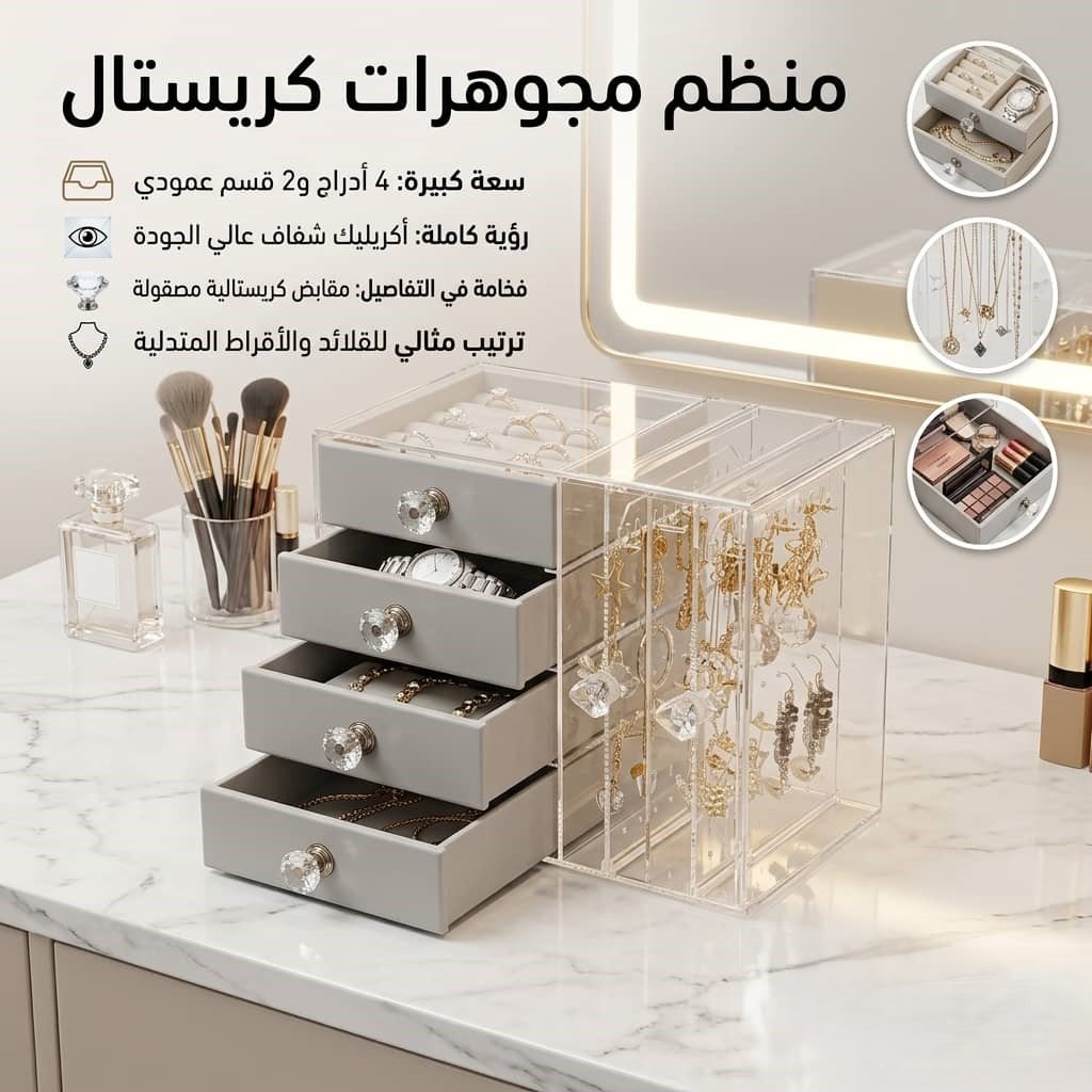 منظم إكسسوارات أكريليك فاخر - الصورة 2