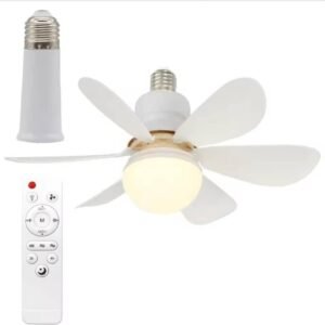 مروحة السقف الذكية بقوة 30 واط مع إضاءة LED مدمجة ✨.